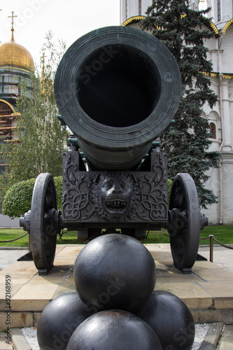 Slika na platnu The Tsar Cannon of the Moscow Kremlin, Russia.