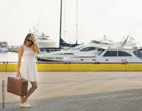 Young woman ready for sea cruise