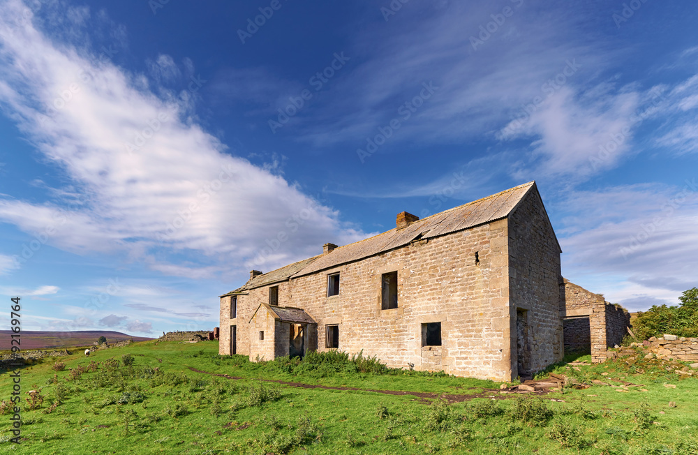 Abandoned farm building in County Durham