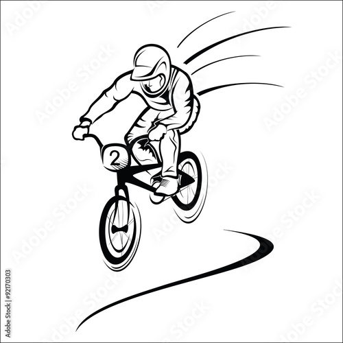 Rider on bike