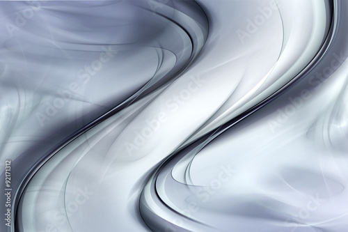 Abstract Gray Waves Art Background