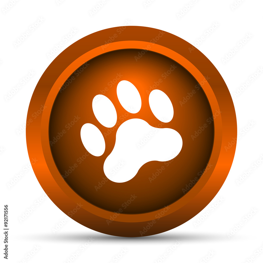 Obraz premium Paw print icon