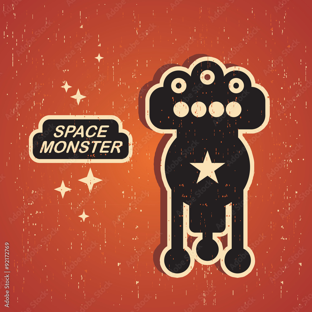 Fototapeta premium Vintage monster.