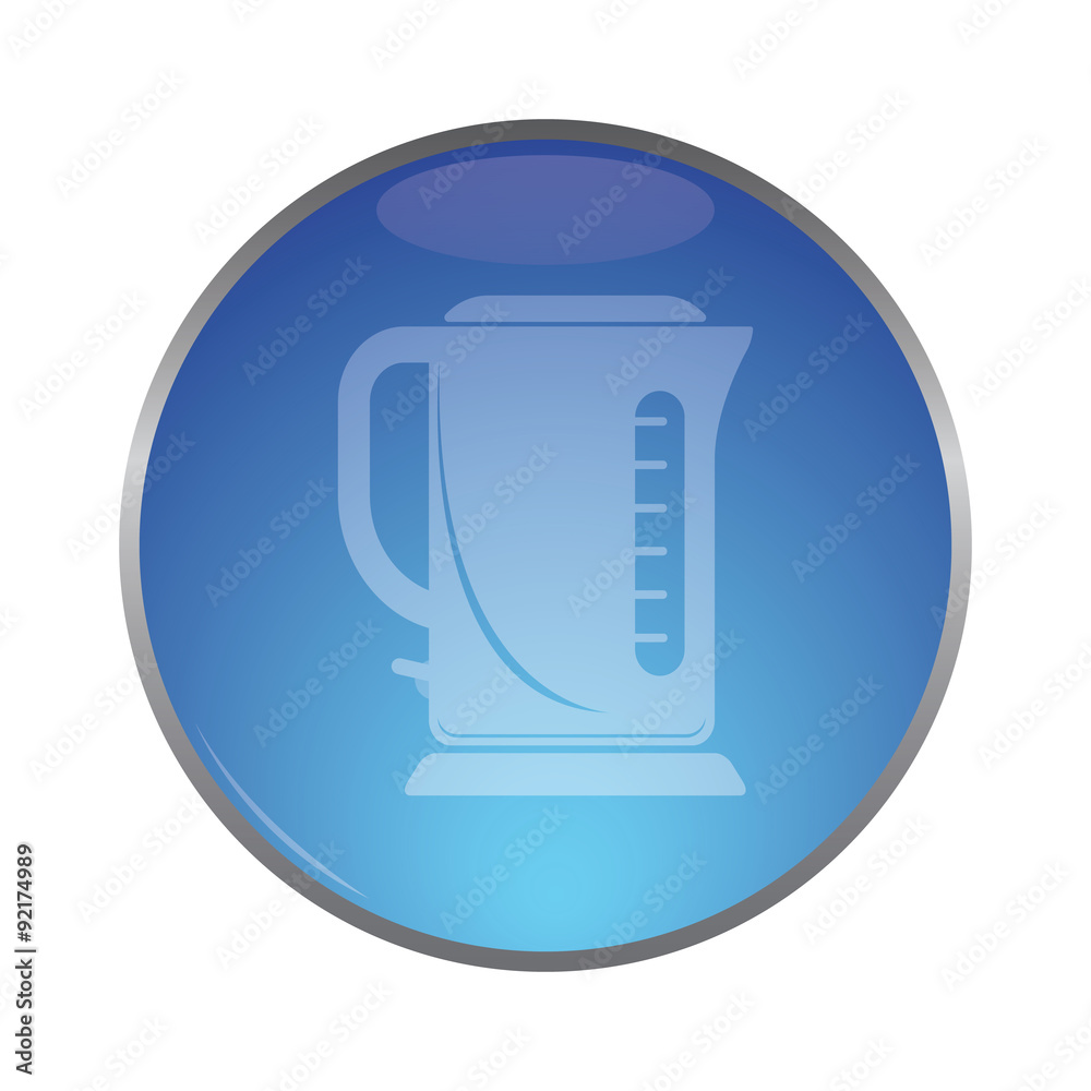 illustration of modern icon electric teapot illustration of modern icon electric teapot