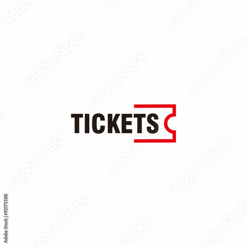 Tickets Logo Simple Outline