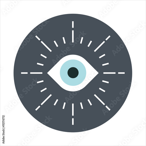 Supervise theme, flat style, colorful, vector icon for info grap