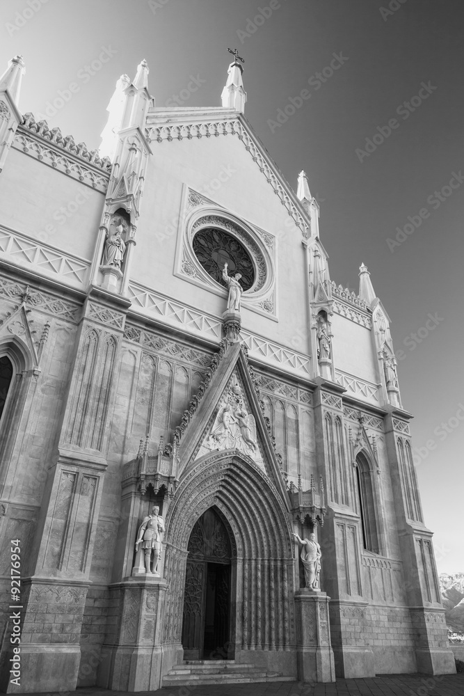 St Francesco Cathedral. Gaeta, Italy. Monochrome