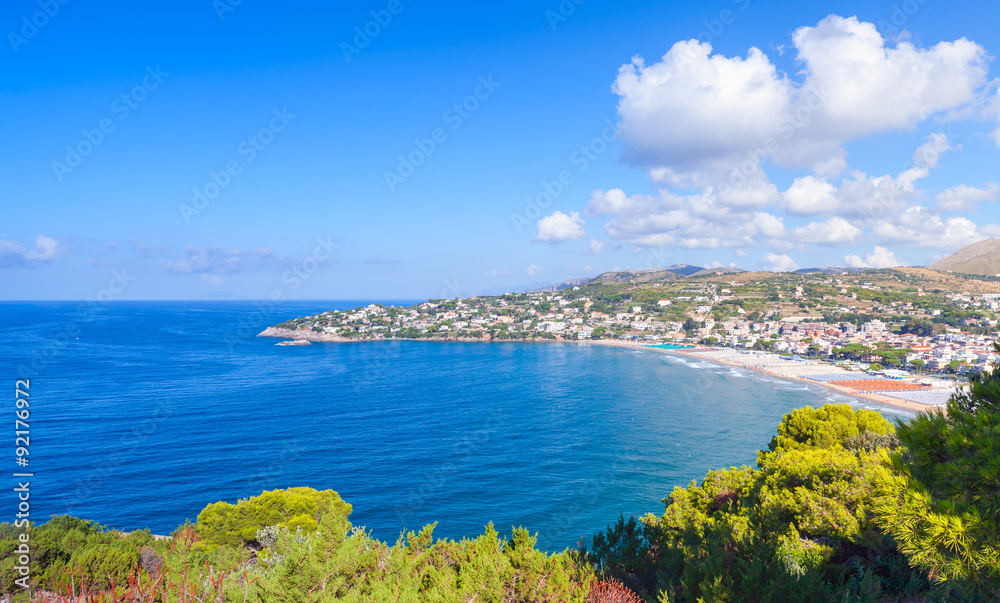 Summer landscape of Mediterranean sea coast