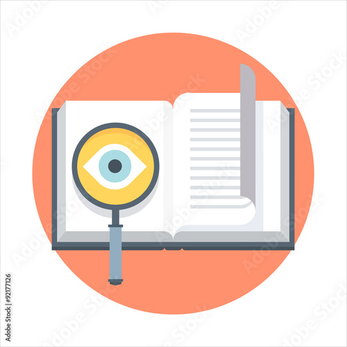 Know how, manual, help flat style, colorful, vector icon for inf