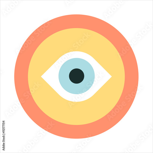 Vision, flat style, colorful, vector icon for info graphics, web