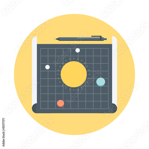 Project Development, research, discovery theme, flat style, colo