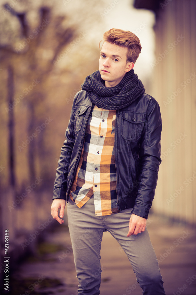 Handsome fashionable man outdoor