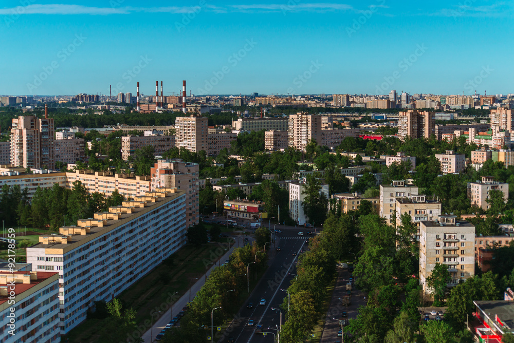 Fototapeta premium SAINT-PETERSBURG, RUSSIA. SUMMER 2015. general views of the city