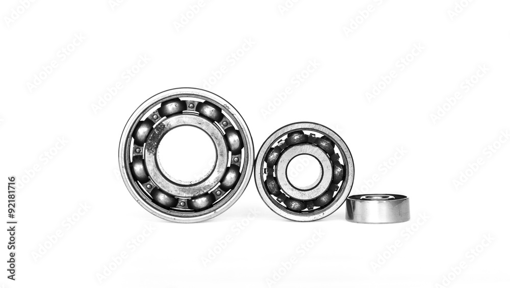 Bearings on white background Bearings on white background