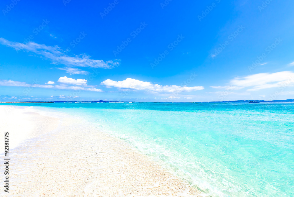 Sea, beach, landscape. Okinawa, Japan, Asia.