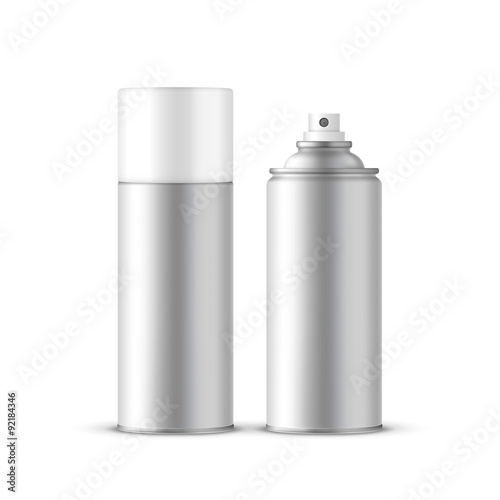 silver spray bottles set