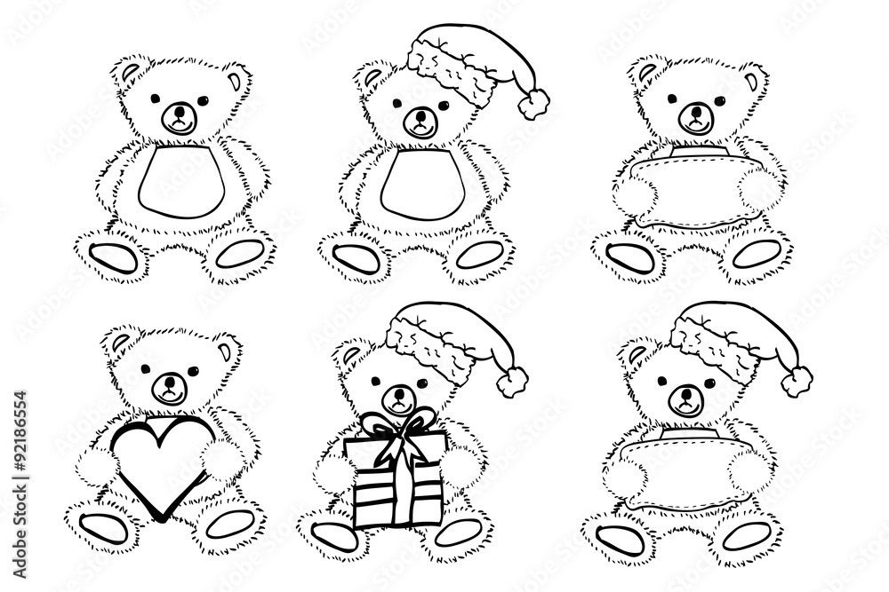 Outline of Teddy Bear 