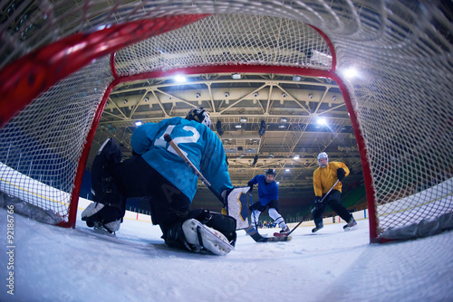 Photography ice hockey goalkeeper