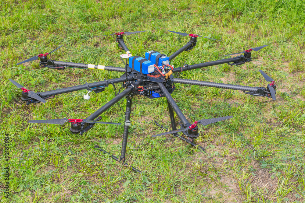 Multicopter standing on the ground Multicopter standing on the ground