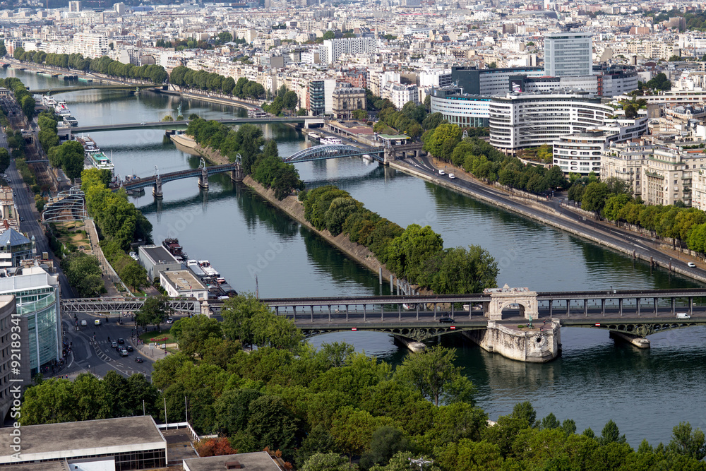 Naklejka premium beautiful view of the Paris, France