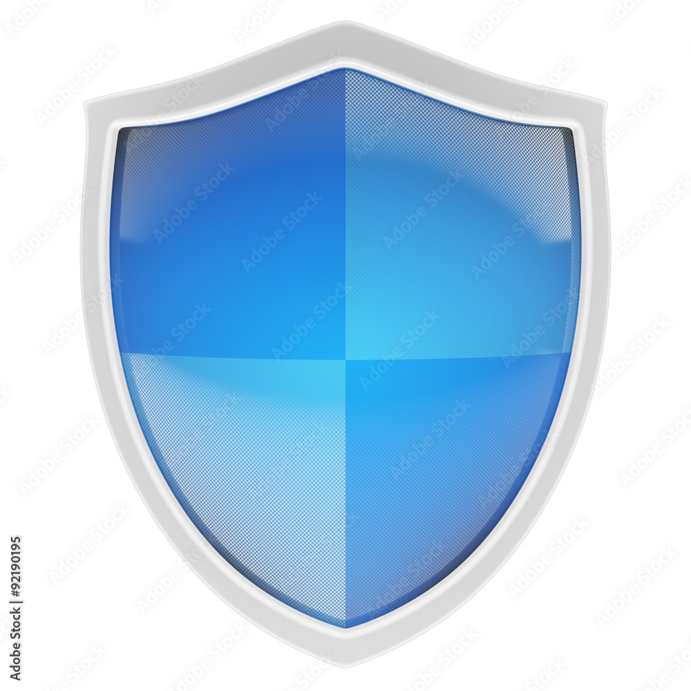 Blue shield front view. Blue shield front view.