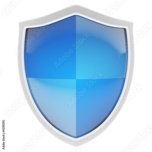 Free Download Blue shield front view. - GFXLoad