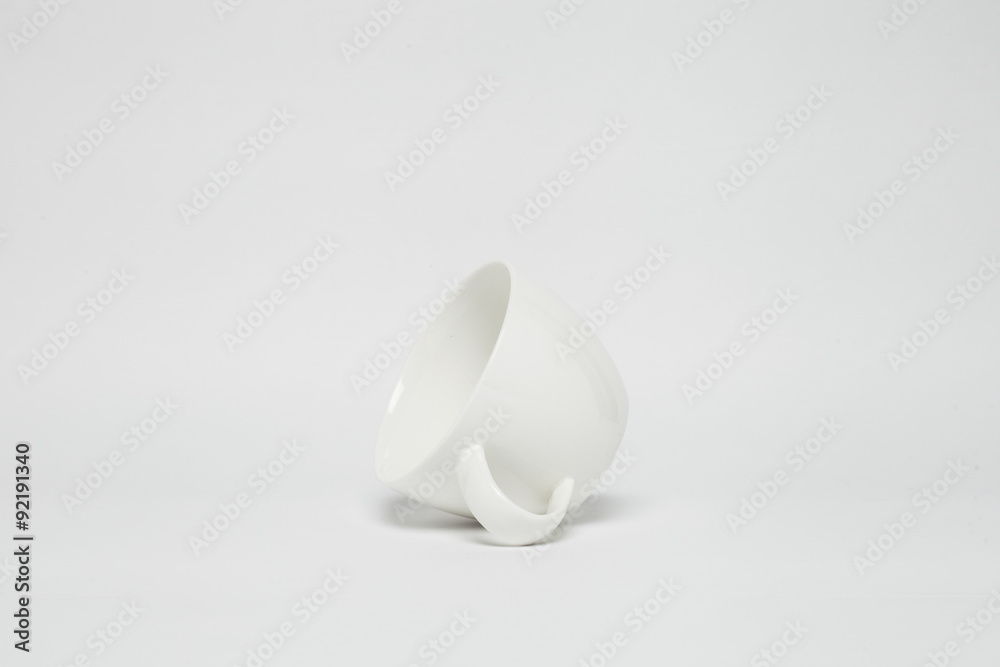 Fototapeta premium coffee cup over white background