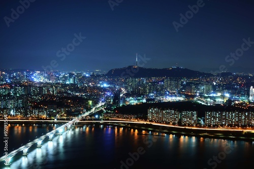 漢江の夜景 韓国・ソウル