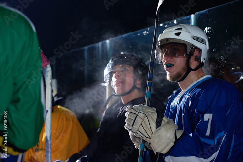 Photography ice hockey player portrait