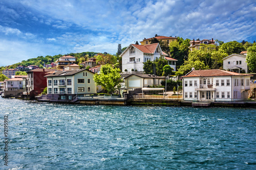 Istanbul, Turkey. Sea front town houses, Bosphorus view © Travel Faery