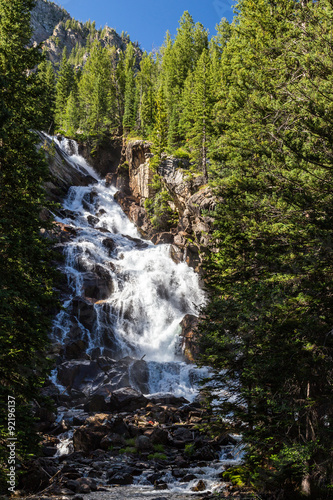 Hidden Falls at Grand Teton National Park, Wyoming, USA photo