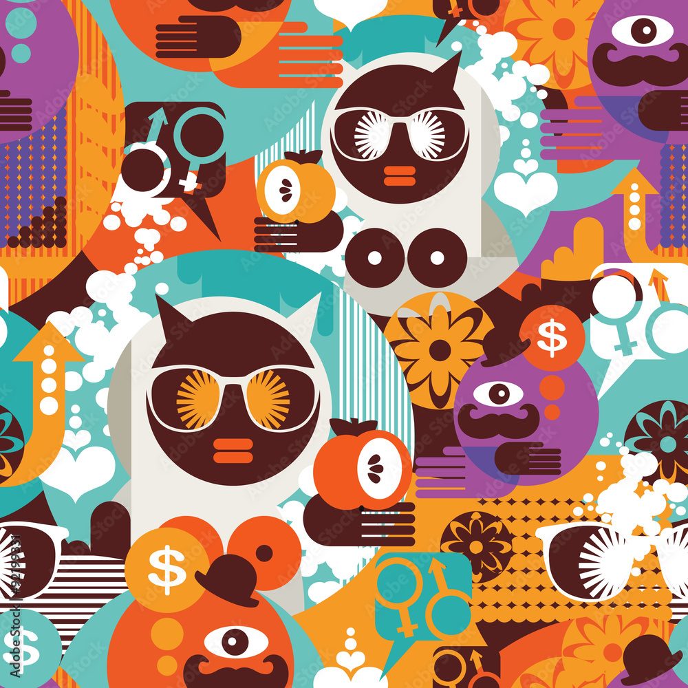 Seamless pattern with modern. Seamless pattern with modern.