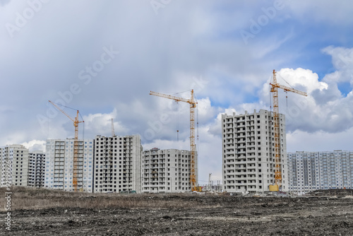 Housing development and crane © Stop war in Ukraine!
