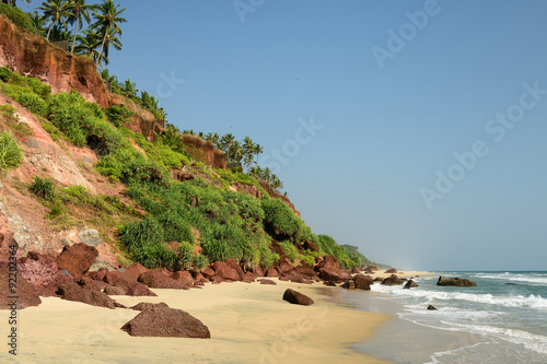Varkala beach in India
