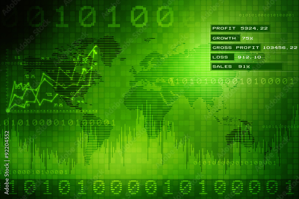 Fototapeta premium Digital Abstrct business background