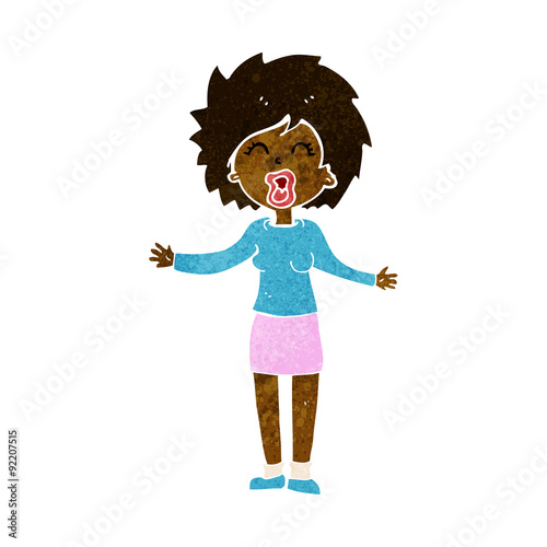 cartoon loud woman