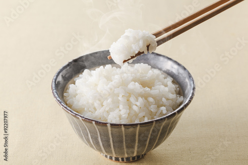 白米のご飯　Japanese rice KOME photo
