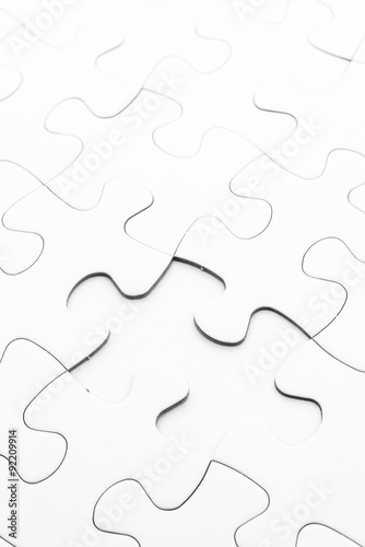 Blank jigsaw puzzle