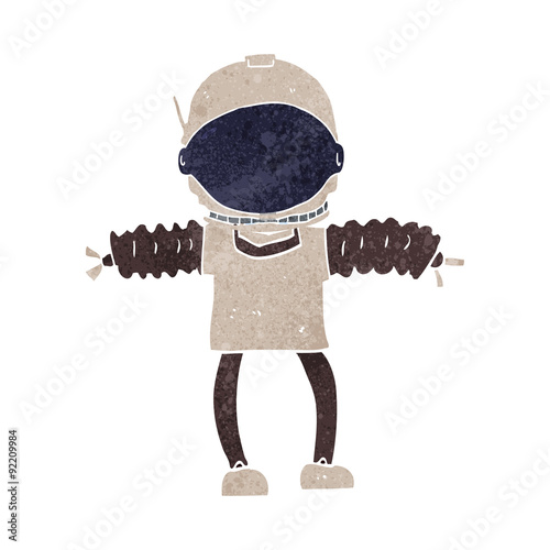 cartoon astronaut