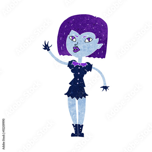 cartoon pretty vampire girl