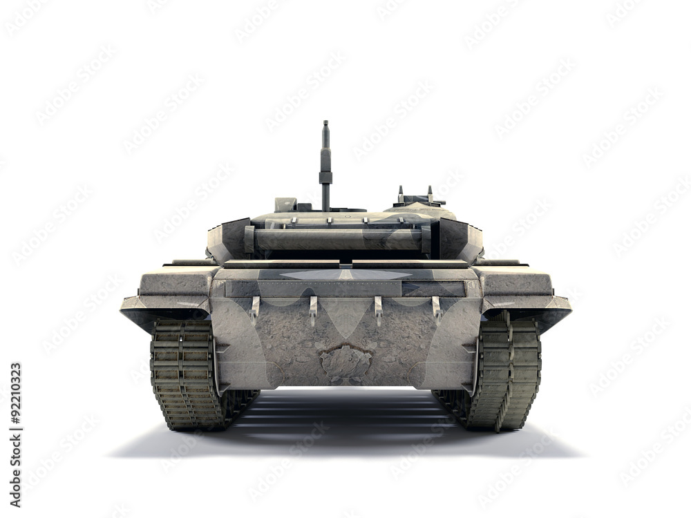 Fototapeta premium T-90 Main Battle Tank, Russia isolated on white background