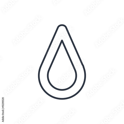 outline icon of drop