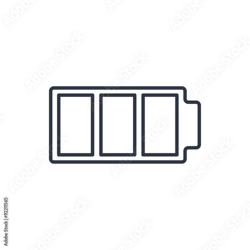 outline icon of battery