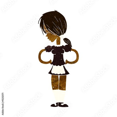 cartoon waitress