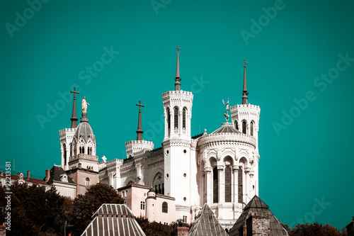 Lyon city landscape view, France photo