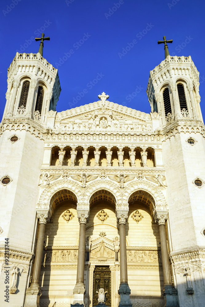 Basilique Notre-Dame de Fourviere in Lyon, France