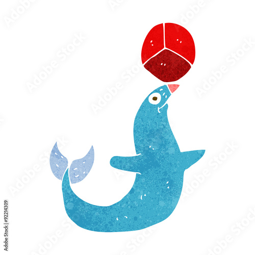cartoon performing seal