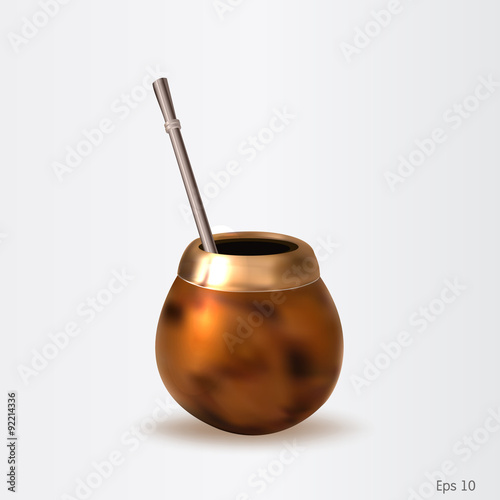 Calabash with bombilla vector file
