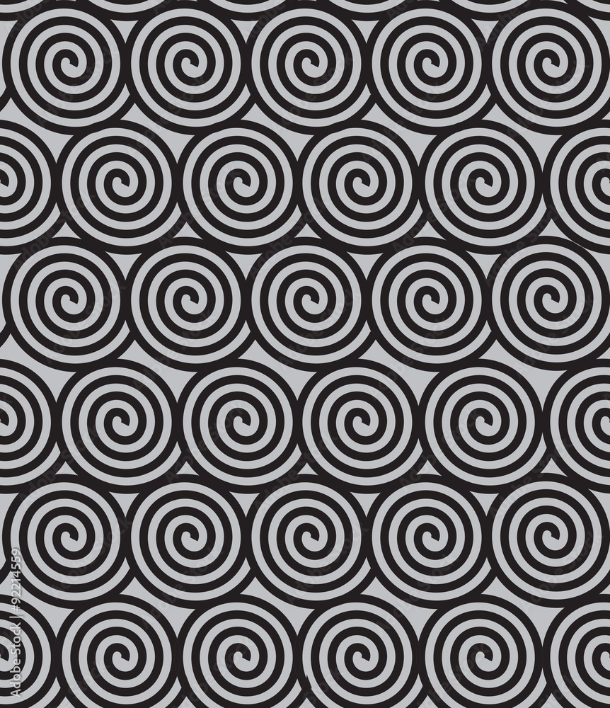 Seamless geometric background with spirals