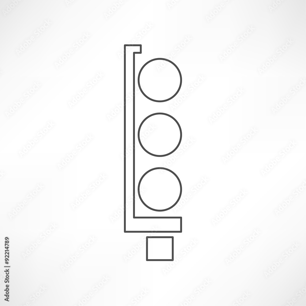 Traffic lights icon Traffic lights icon